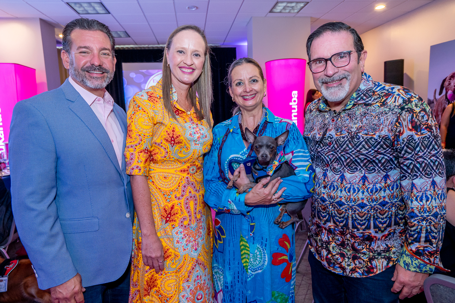 Ubi Catasús, Caty Morales, Amanda Díaz con Banfi y Arnaldo Rivera Braña. (Suministrada)